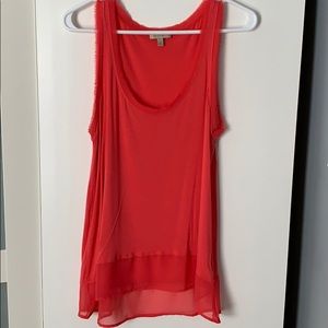 Bordeaux Anthropologie Coral Tank Top